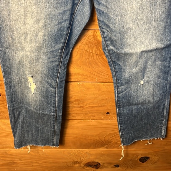 We The Free Free People Denim Skinny Jeans Size‎ 30 Frayed Hem Charcoal Black - Picture 6 of 11